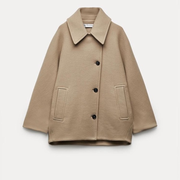 Zara wool blend coat xs/s - Picture 1 of 3